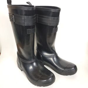 Sperry Walker Atlantic Lined Rain black knee high tall Boots STS82562 Size 7